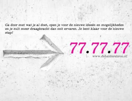 Vandaag 7/7 boodschap voor jou: